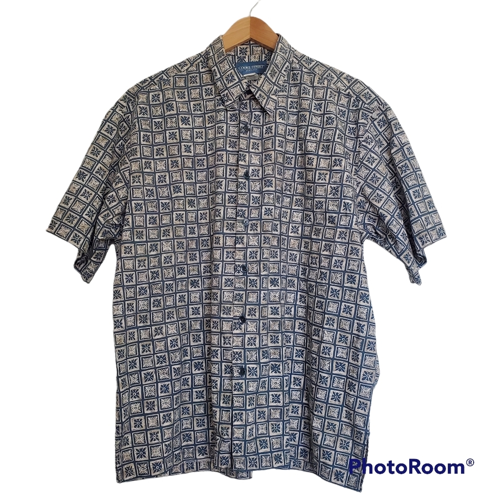 Cooke Street Honolulu Button-Down Shirt Short Sleeve One Pocket Size L